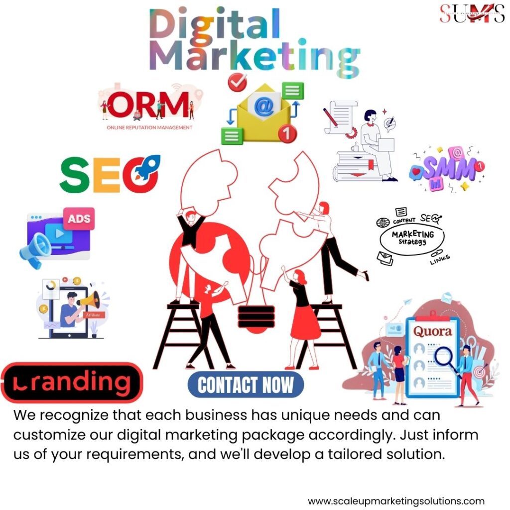 Transform Your Business with ScaleUp Marketing Solutions' Comprehensive Digital Marketing Package